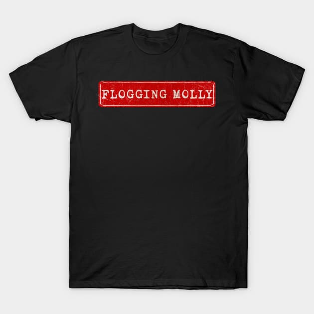 vintage retro plate Flogging Molly T-Shirt by GXg.Smx